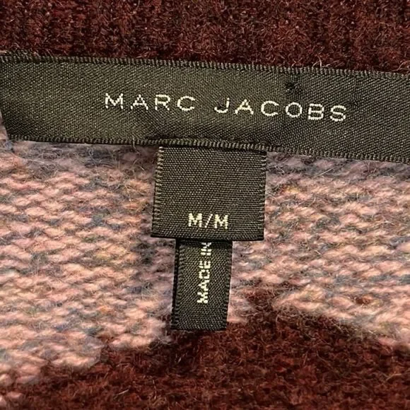 Marc Jacobs cashmere chevron Intarsia sweater M